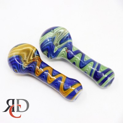 GLASS PIPE WIG WAG ART DELUXE GP6078 1CT